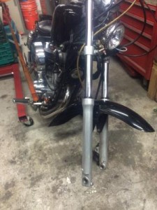 ビラーゴ250 小気味よく トリプルツリーフロントフォーク付き